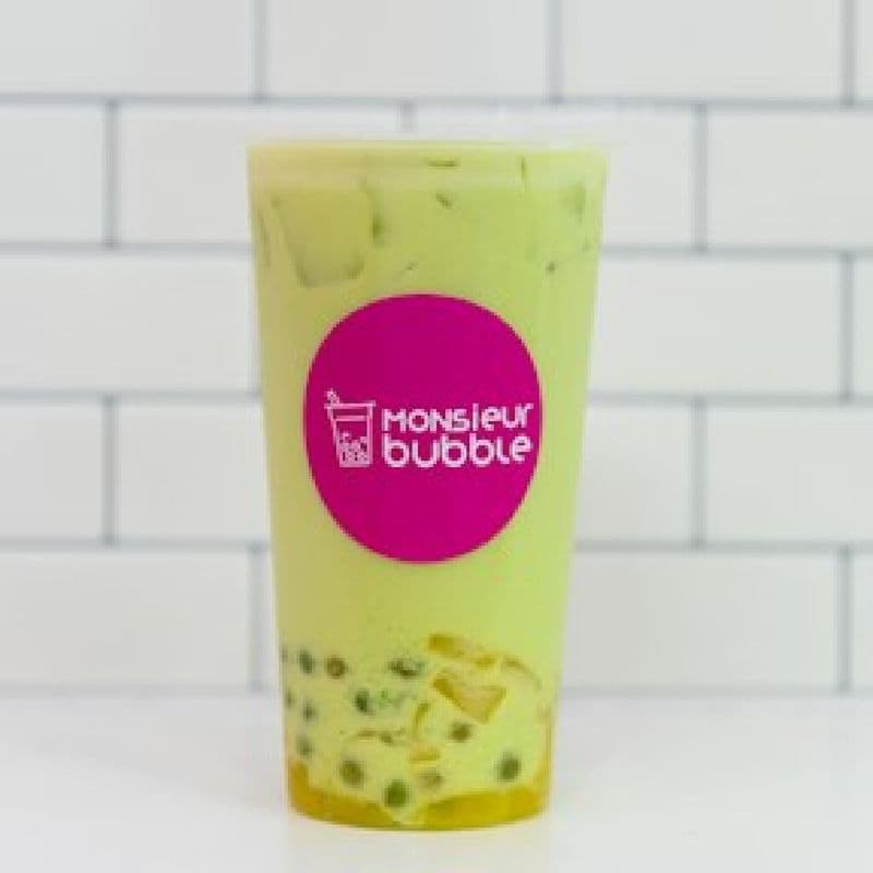 Grand bubble matcha latté
