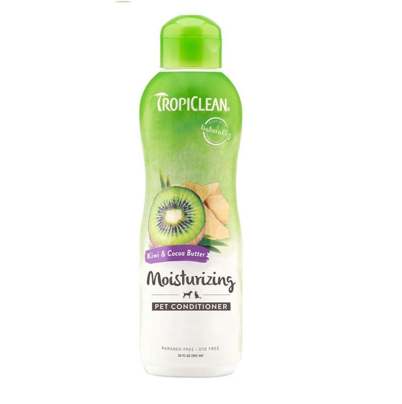 TropiClean Dog & Cat Conditioner with Kiwi & Cocoa Butter Scent - 20 Oz