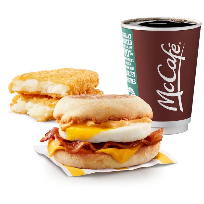 Spicy Habanero Bacon 'N Egg McMuffin Extra Value Meal [560-640 Cals]