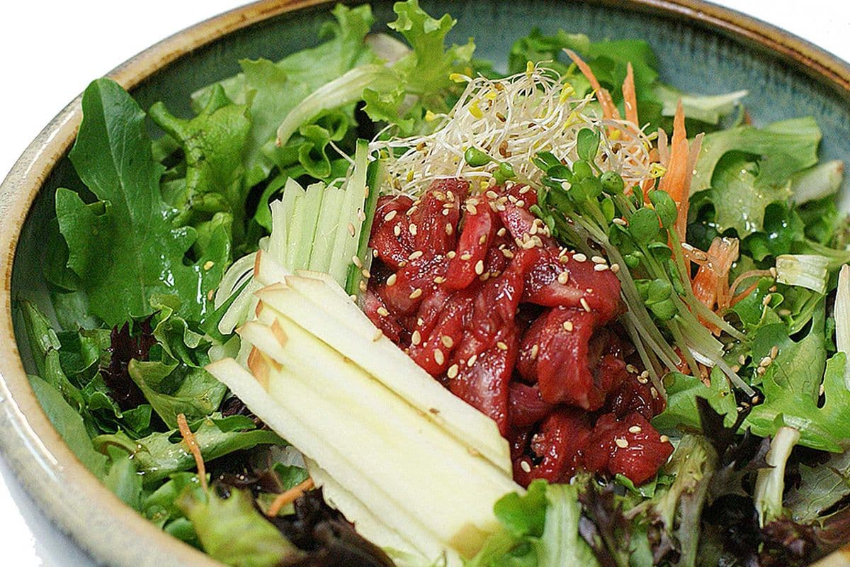Beef Sashimi Don