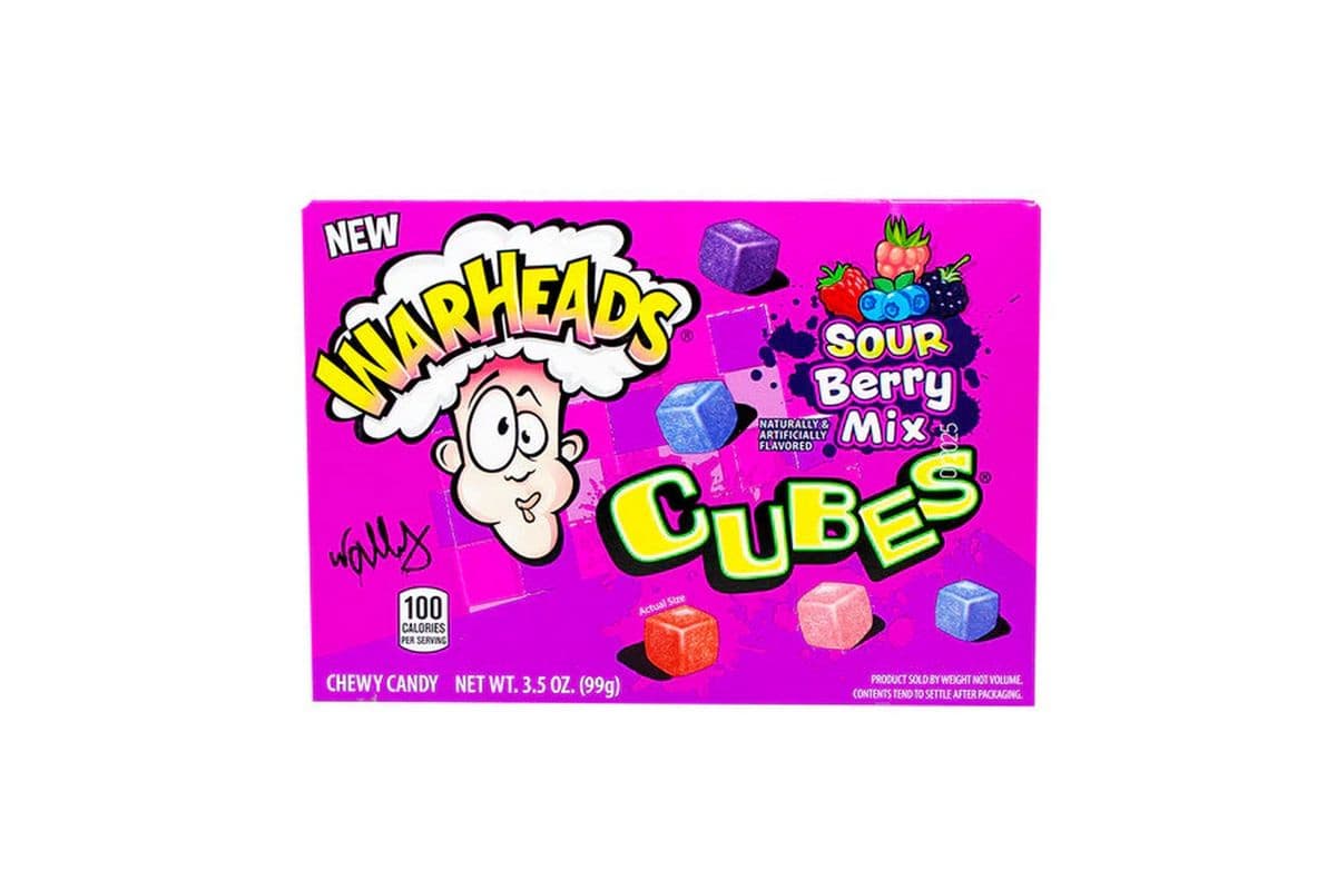 Warheads Cubes Berry Mix Theatre Box (99 g)