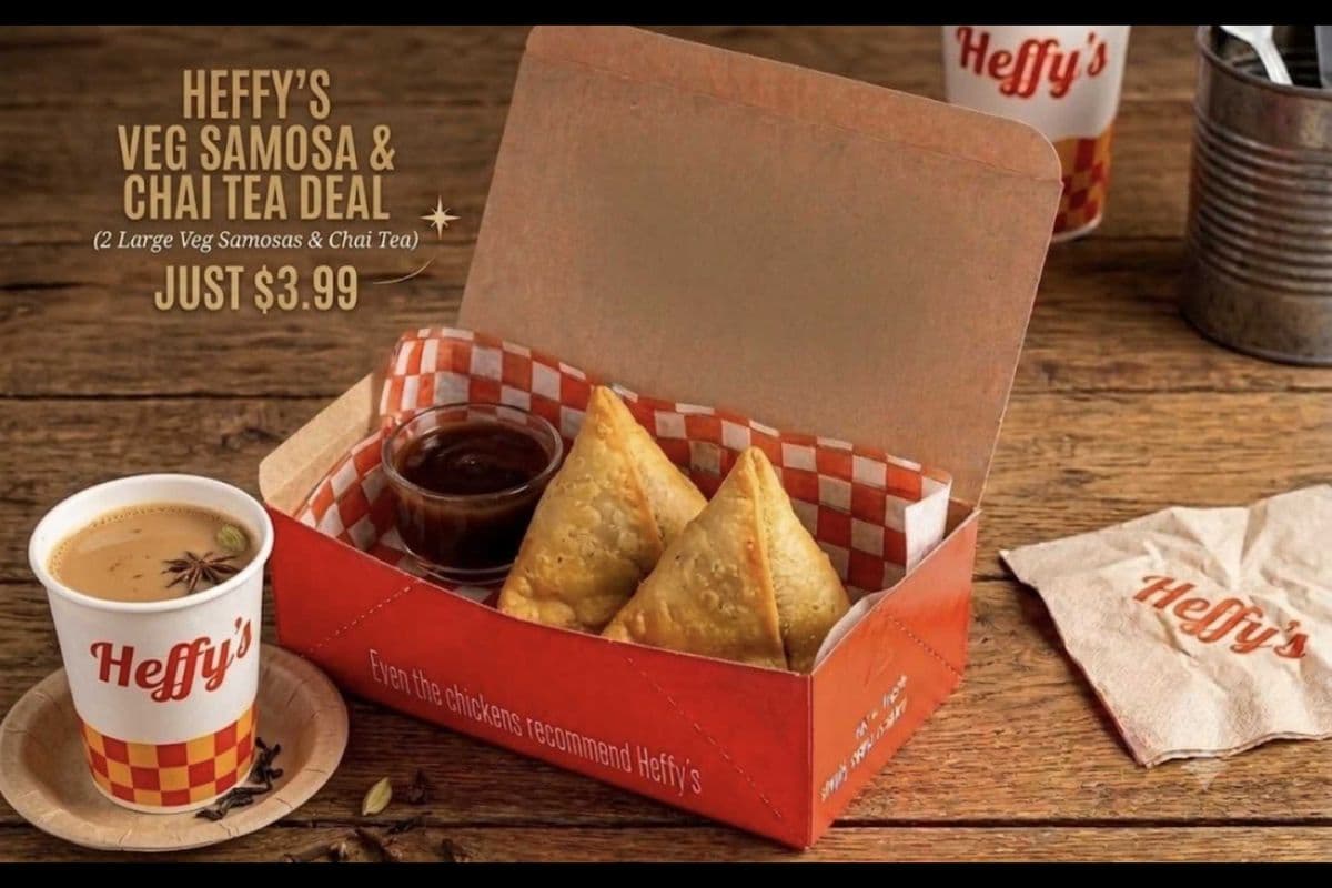 2 samosa with chai