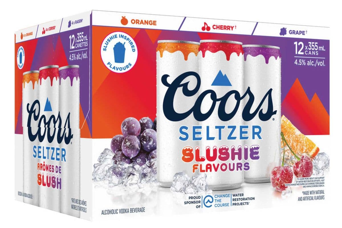 Coors Seltzer Slushi Mix (12 x 355 ml)