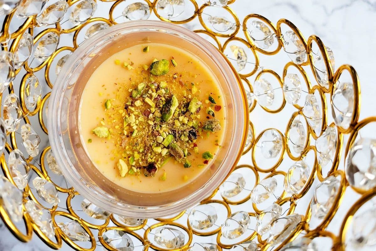Royal Saffron Almond Falooda (Kesar Badam Falooda)