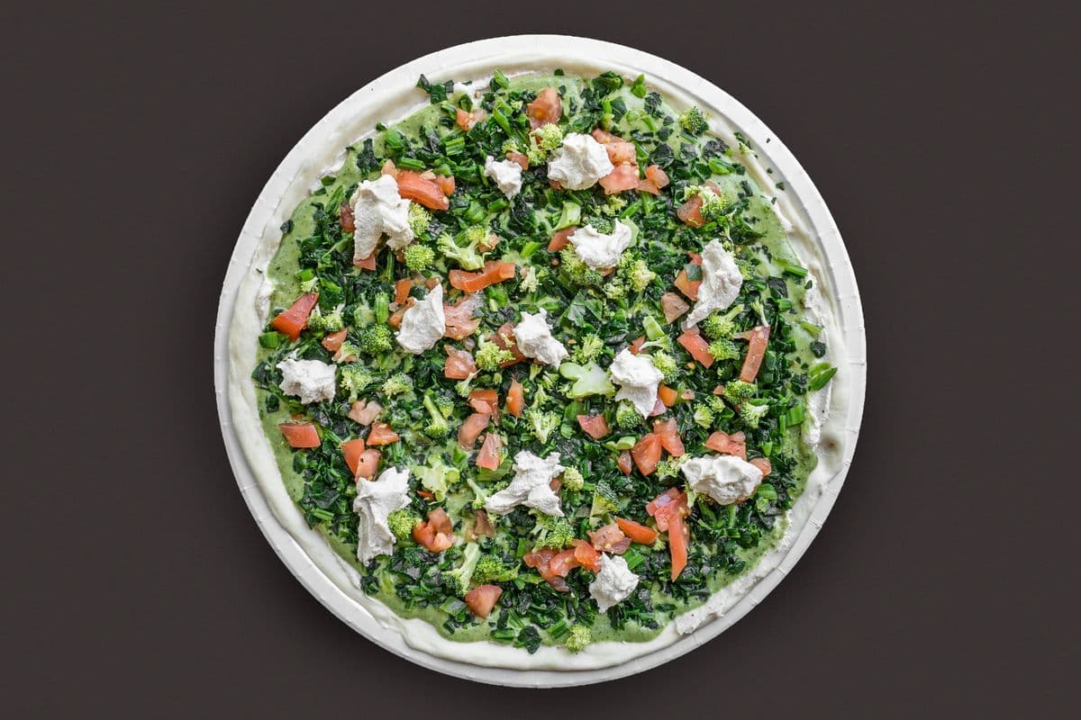 Pizza large végétalienne 14" au pesto / Large 14" Vegan Pesto Pizza