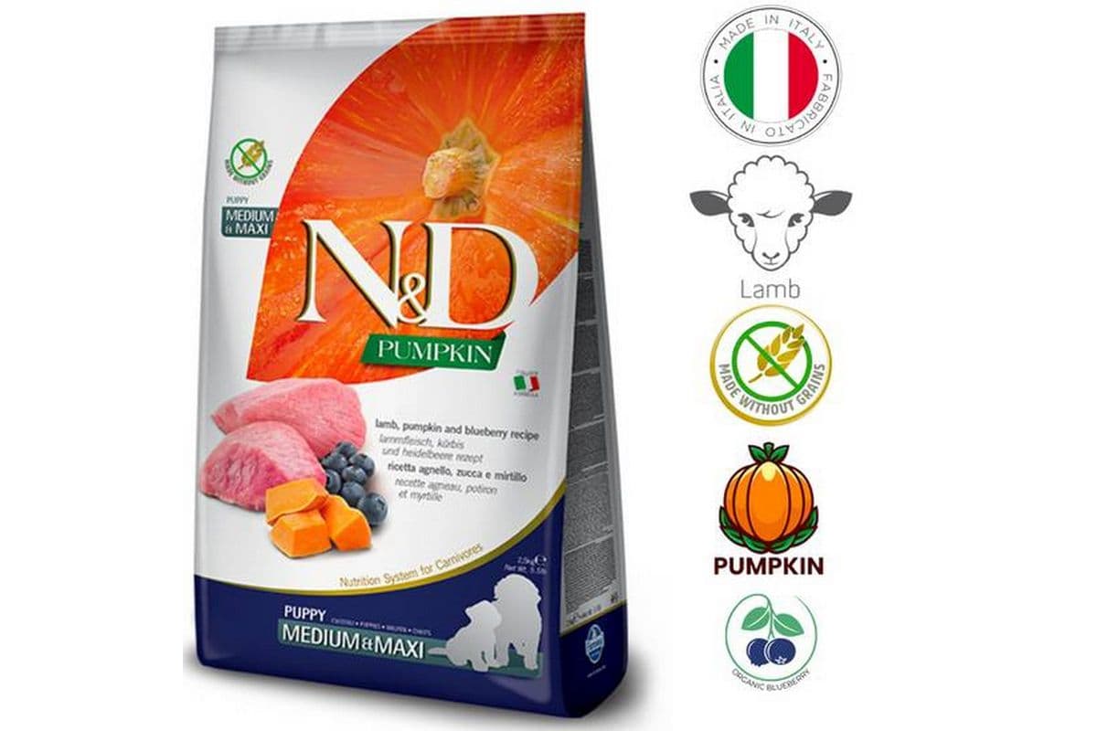 Farmina - Lamb & Blueberry Medium & Maxi Puppy Dry Food (5.5 lb)
