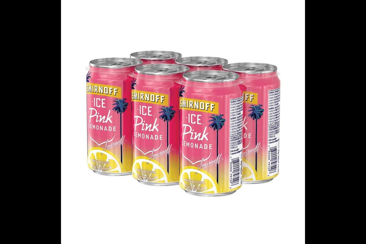Smirnoff Ice Pink Lemonade (6 x 355 ml)