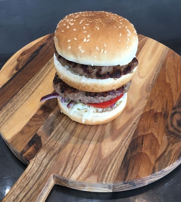 Double hamburger