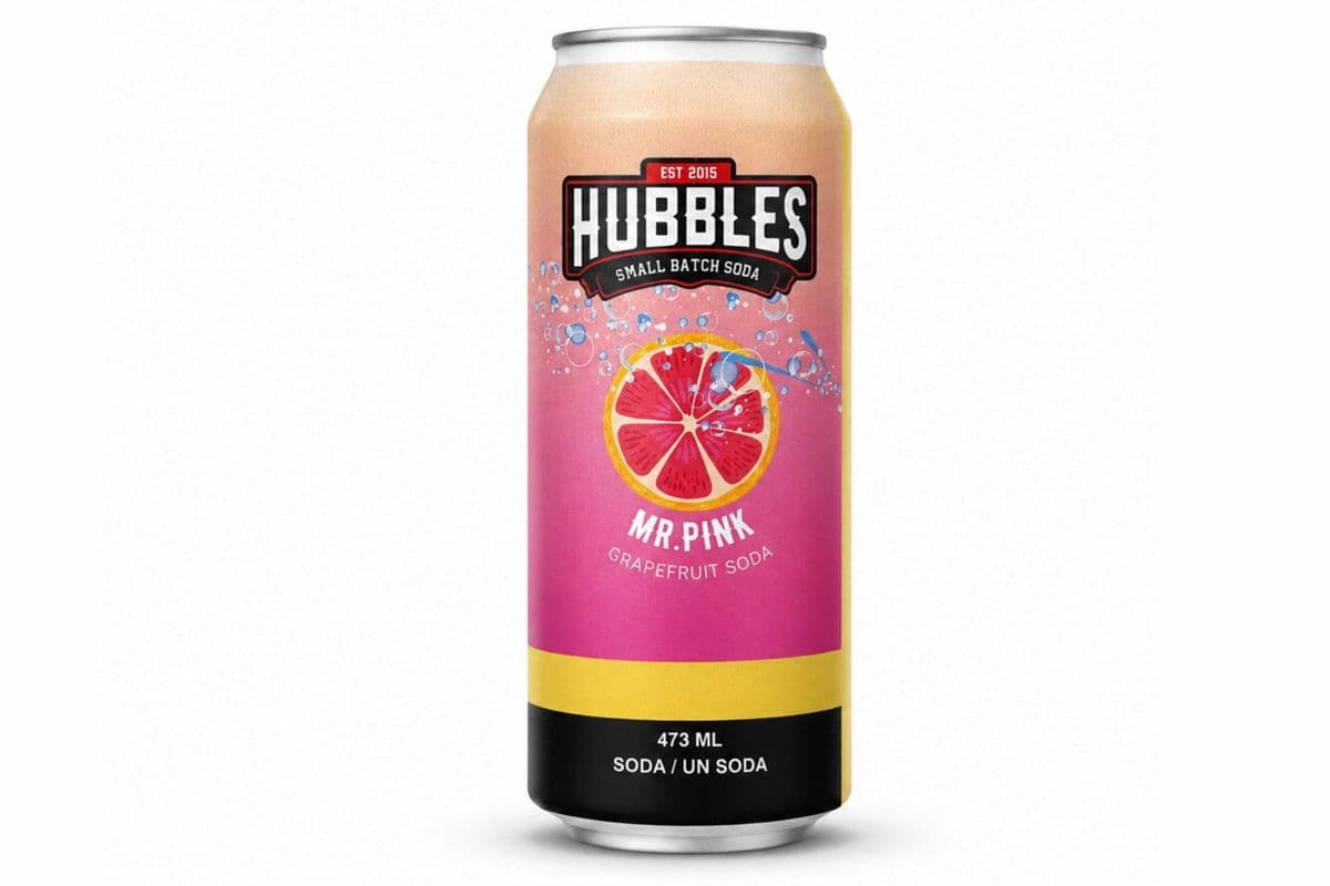 HUBBLES Mr.Pink Soda - 4 Pack (473ml x 4)