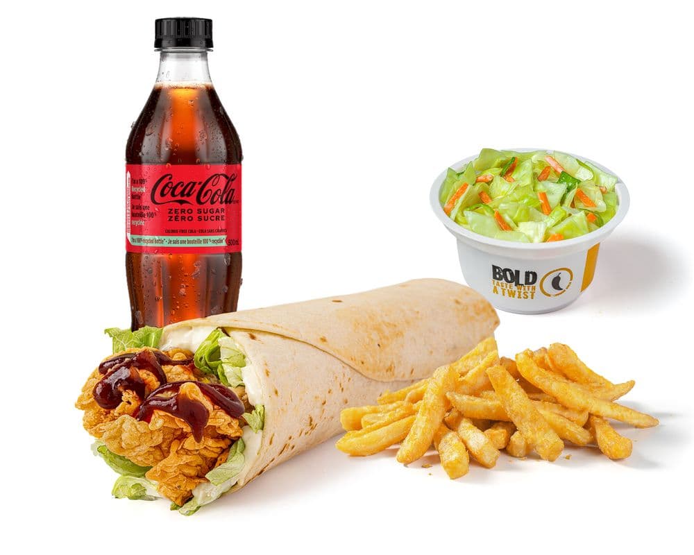 Texas BBQ Chicken Wrap Texas-Size Combo