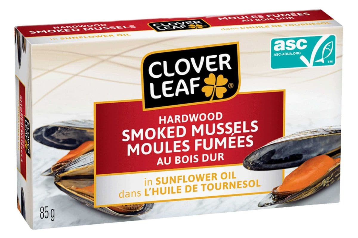 Moules Fumées Clover Leaf Smoked Mussels (85g)