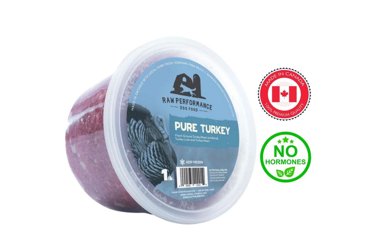 Raw Performance - Pure Turkey Raw Dog Food (1 lb)