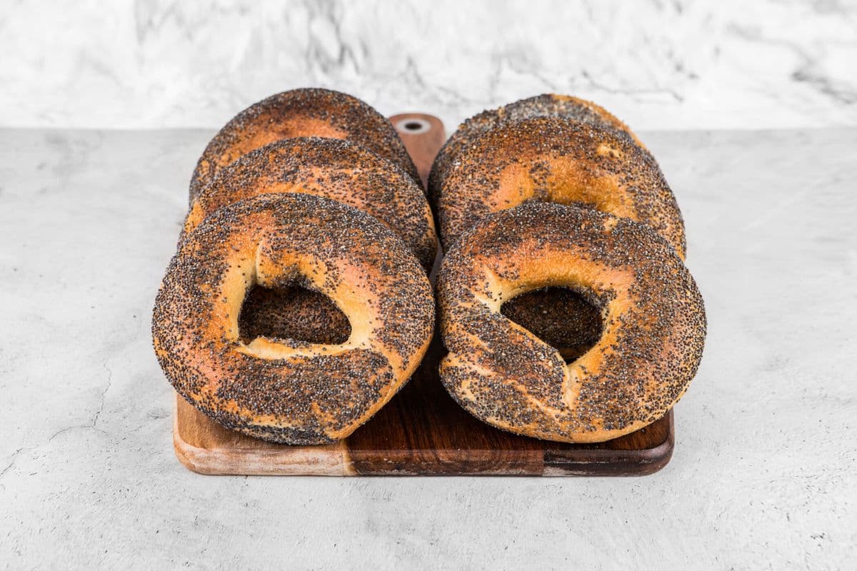 Poppy Seed Bagels (1/2 Dozen)