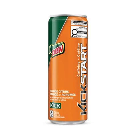 Mountain Dew Kickstart Orange Citrus Sleek 355ml