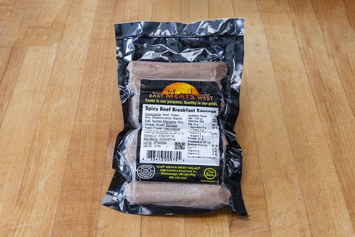 Beef Breakfast Sausage (Spicy) (Pack of 8) (360 g)