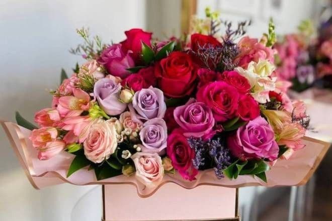 Pink Explosion Large Box Arrangement