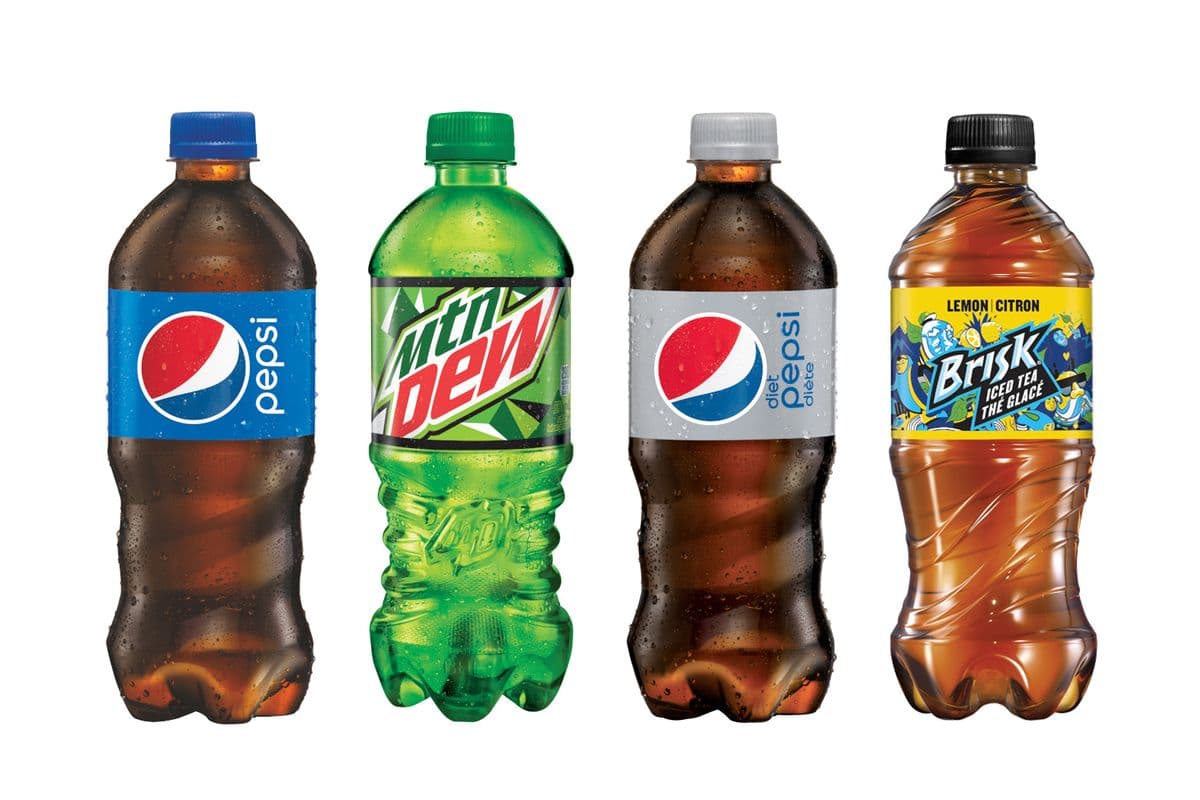 4 Soft Drink Bottles