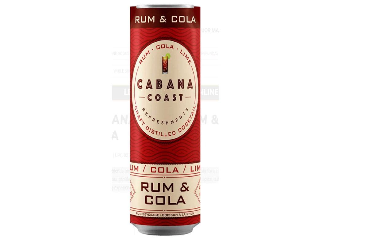 Cabana Coast Rum & Cola (1 x 473 ml can)