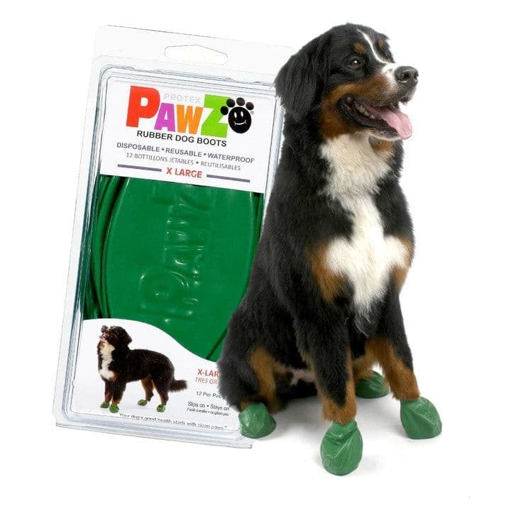 PAWZ Dog Boots - X Large Available in Green & Black