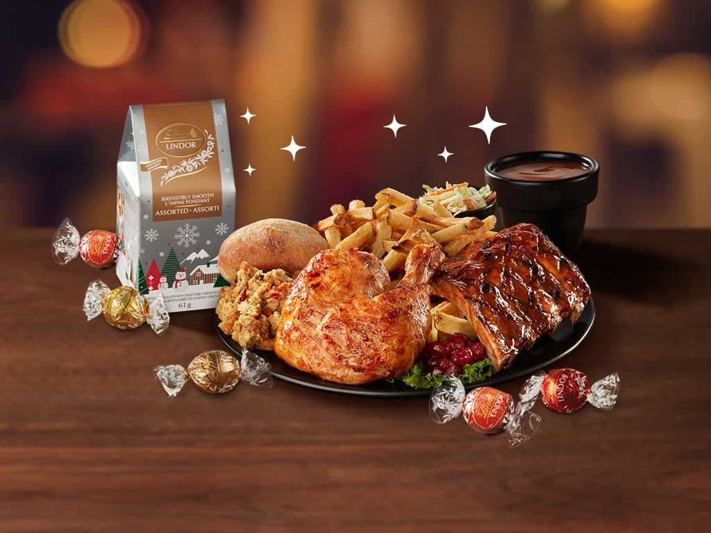 Festive Chicken & Third Rack Combo