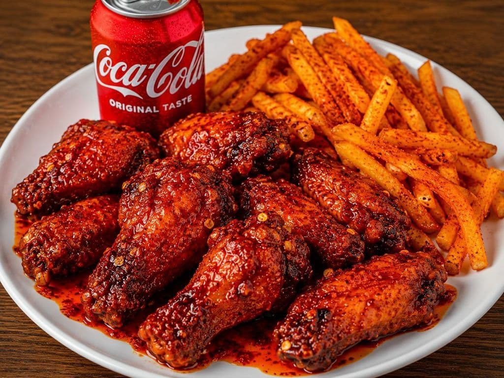 Hot Wings Meal (10 pcs)