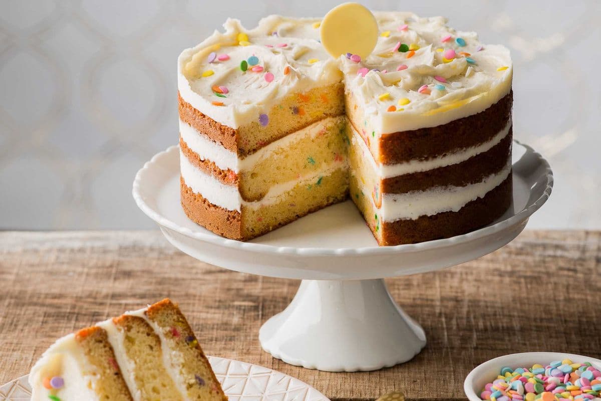 8" Birthday Confetti Cake