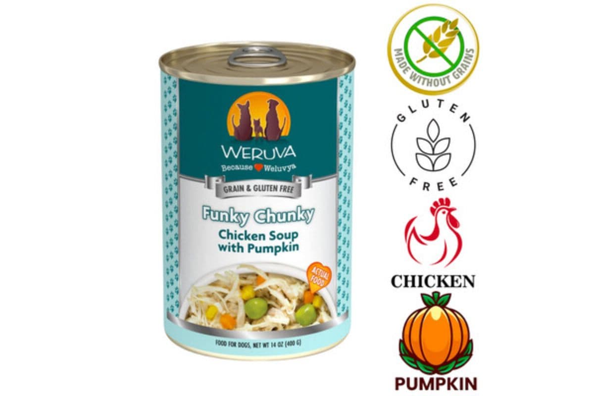 Weruva Funky Chunky Chicken Soup Canned Dog Food (14 oz)