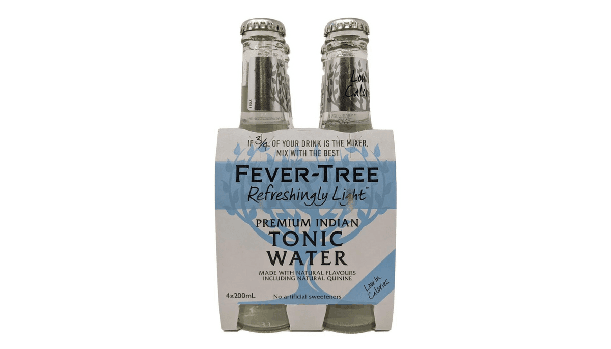 Fever Tree - Eau Tonique Légère/Light Tonic Water 4x200mL