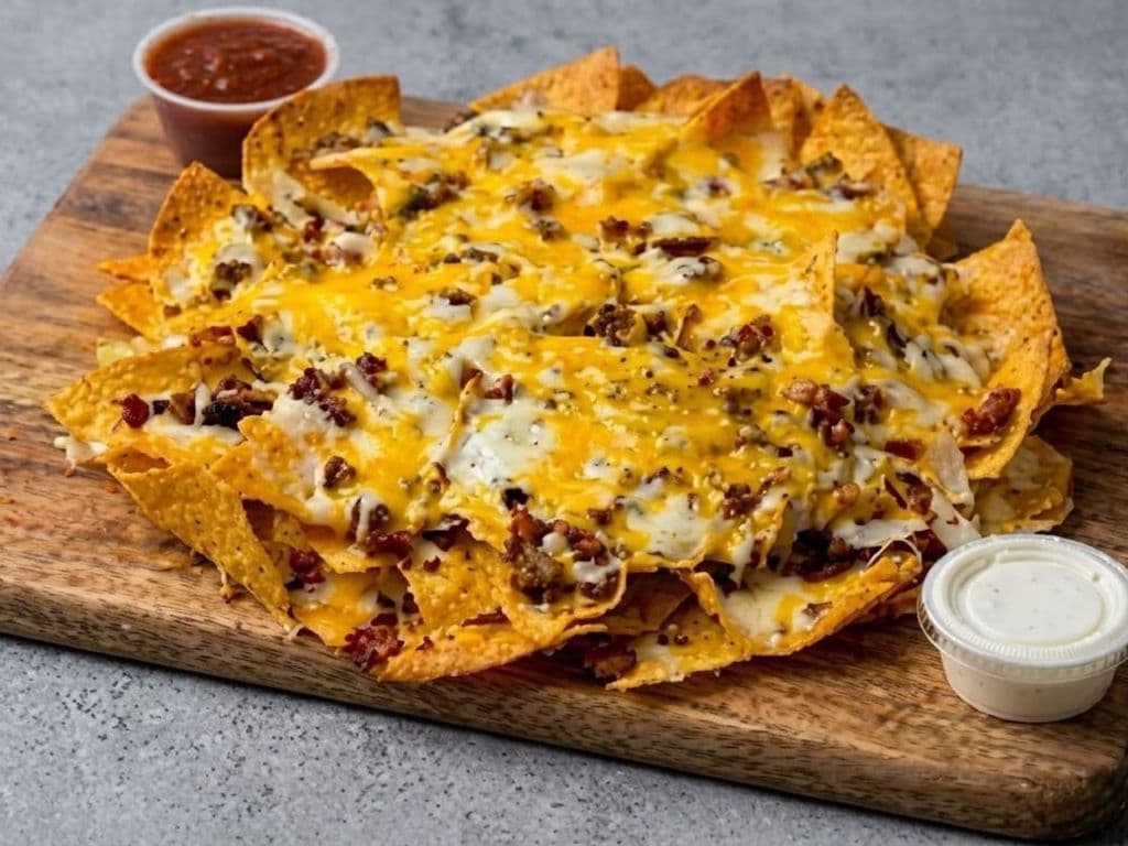 BACON CHEESEBURGER NACHOS