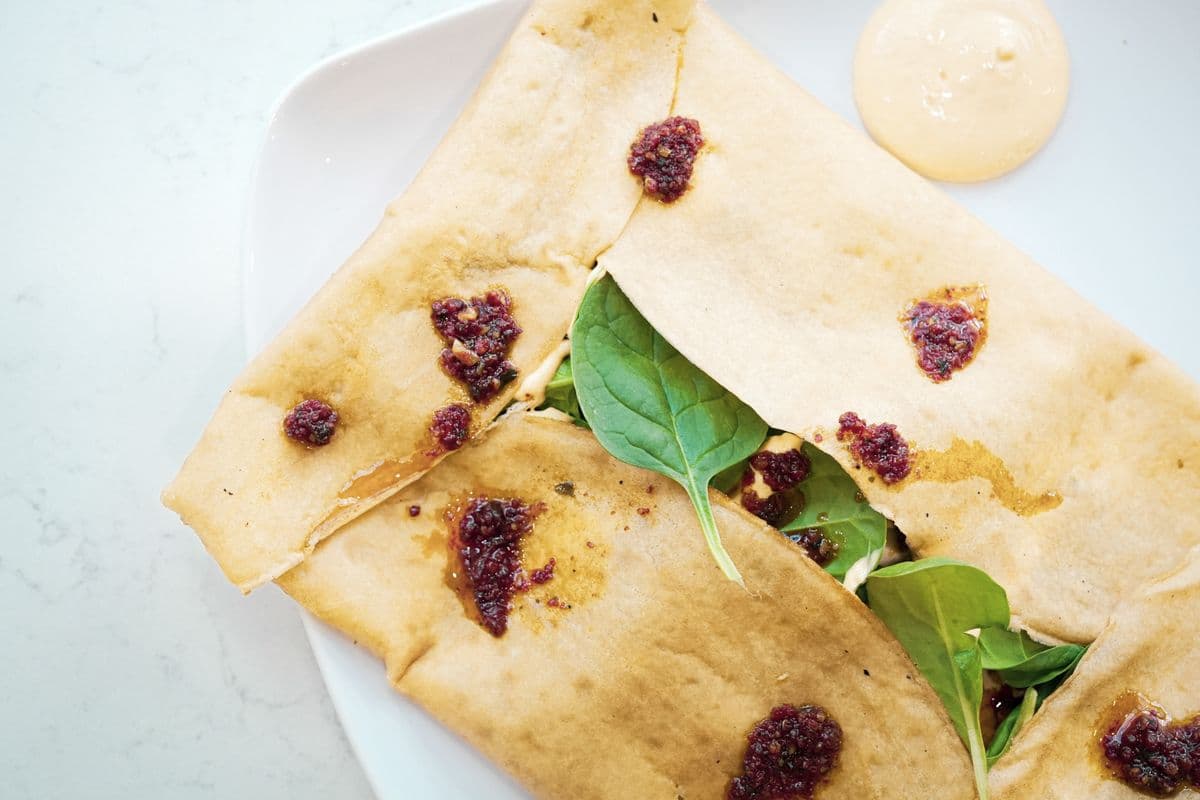 Cheesy Chicken Crepe