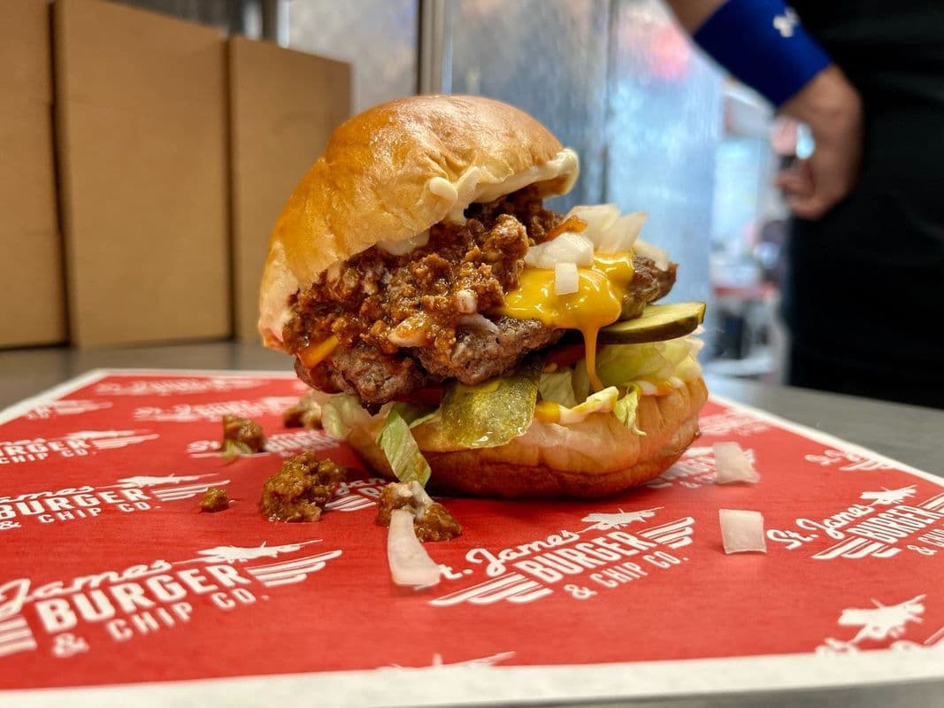 Golden Fat Boy Burger