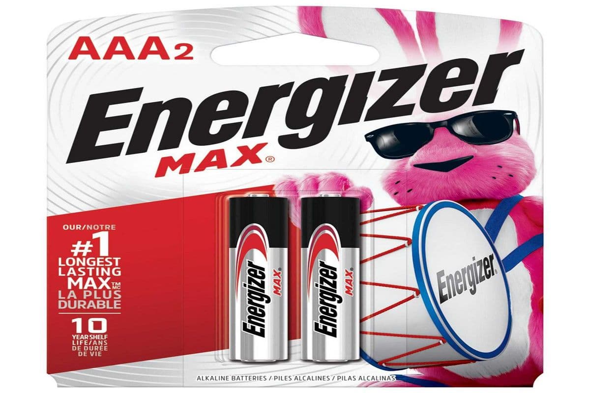 Energizer MAX Alkaline AAA Batteries, 2 Pack