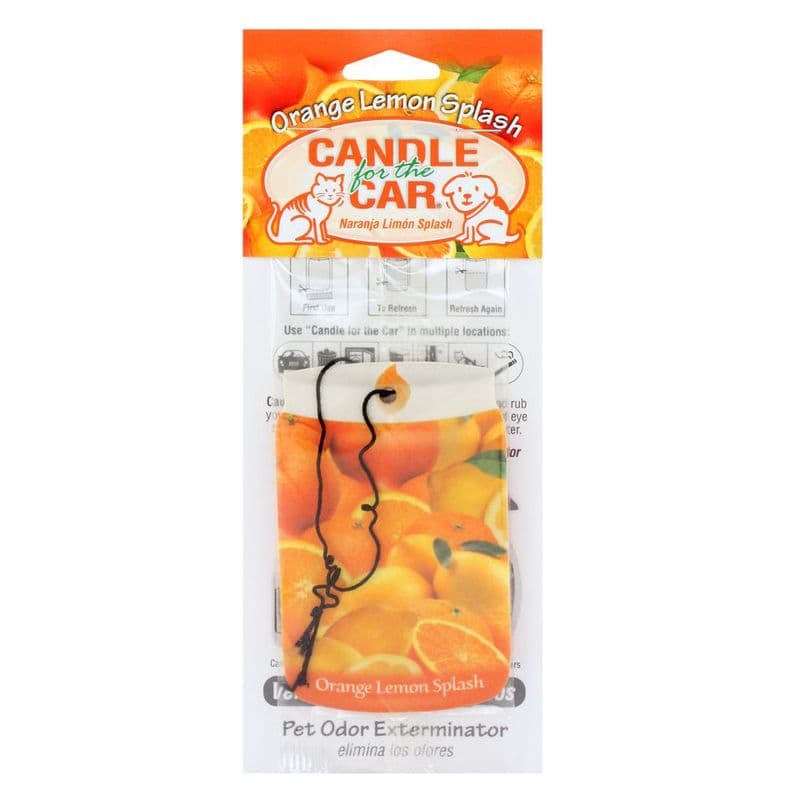 Candle For The Car Orange-Lemon Splash Car Air Freshener