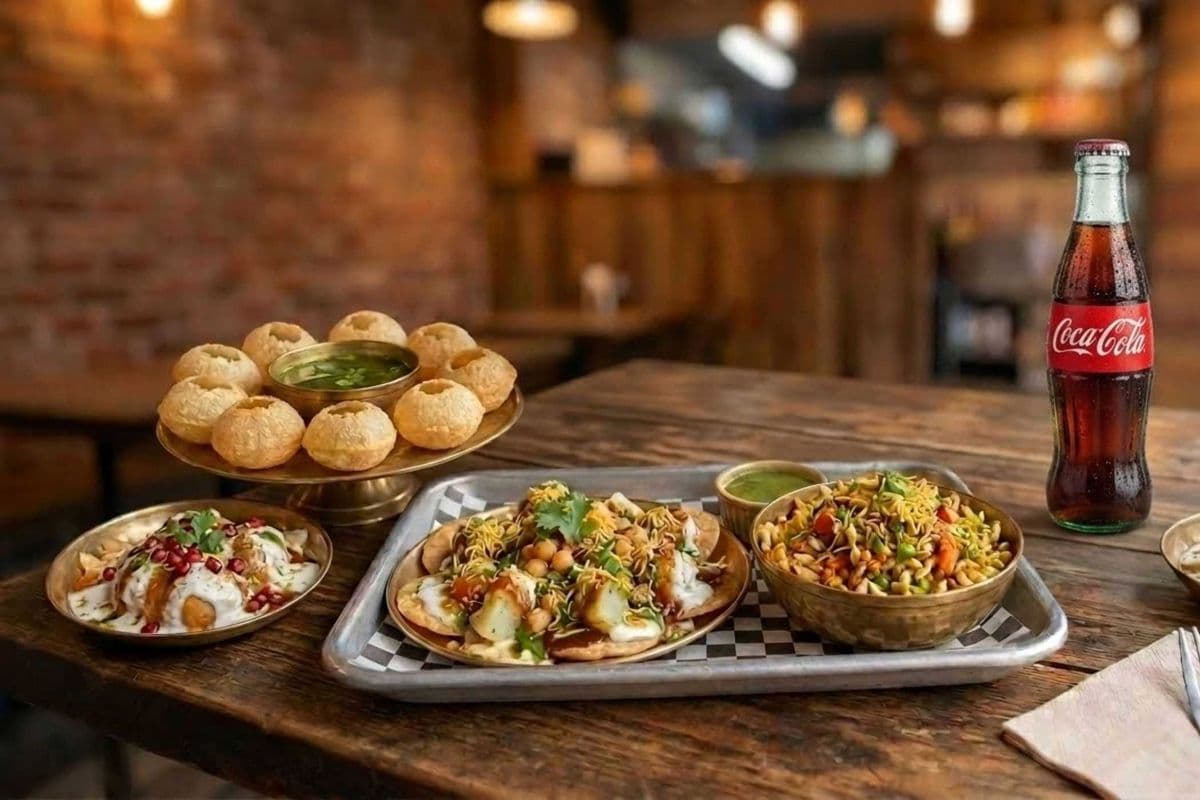Family Chaat Box (Golgappe (10), Chaat Paapdi, Dahi Bhalla, Bhel Puri, 4 Drinks