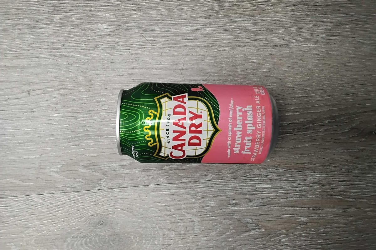 Canada dry strawberry fruit splash ginger ale (355 ml)