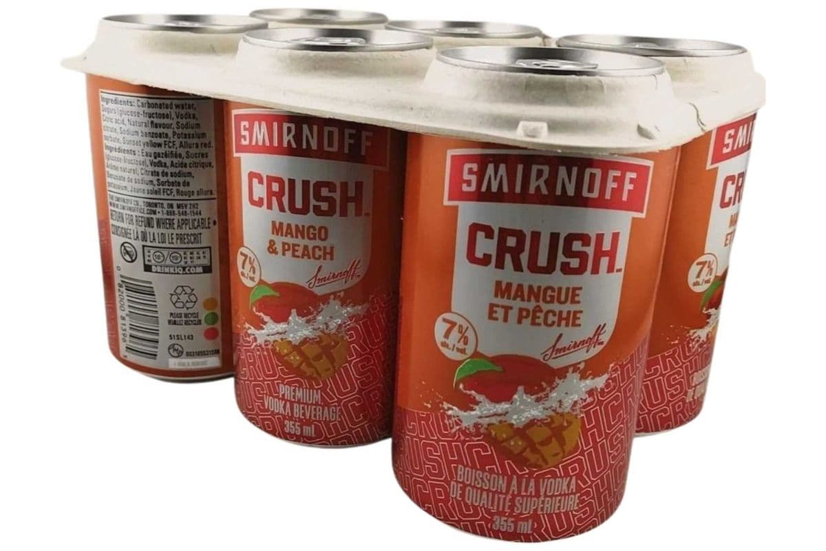 SMIRNOFF CRUSH MANGO PEACH 6 CAN (1 x 6X355 ML)