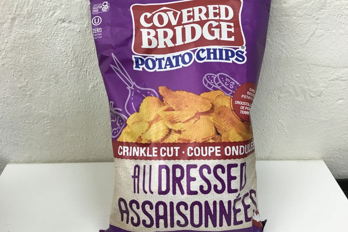 Covered Bridge All Dressed Potato Chips, Crinkle Cut (170 g)