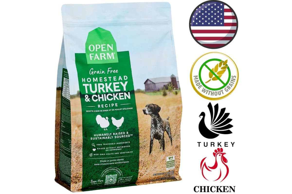 Open Farm - Grain Free Turkey & Chicken Dry Dog Food - 4 lb