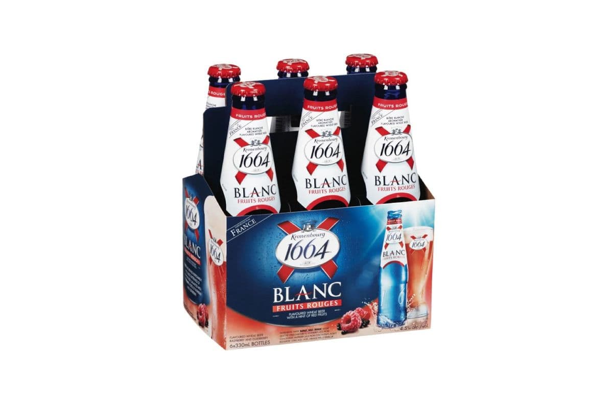 Kronenbourg 1664 Blanc Fruit Rouge (6 x 330 ml bottles)
