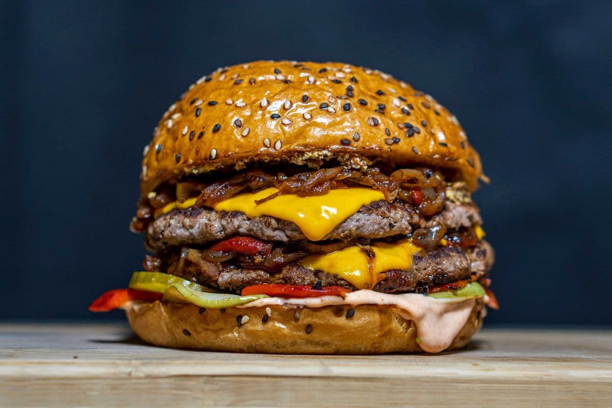 Moose Grilled Hamburger