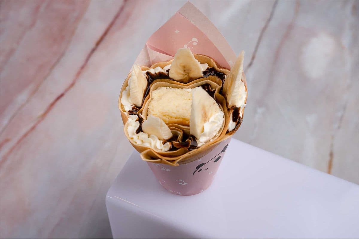 Banana and Cheesecake Crepes 香蕉乳酪可麗餅