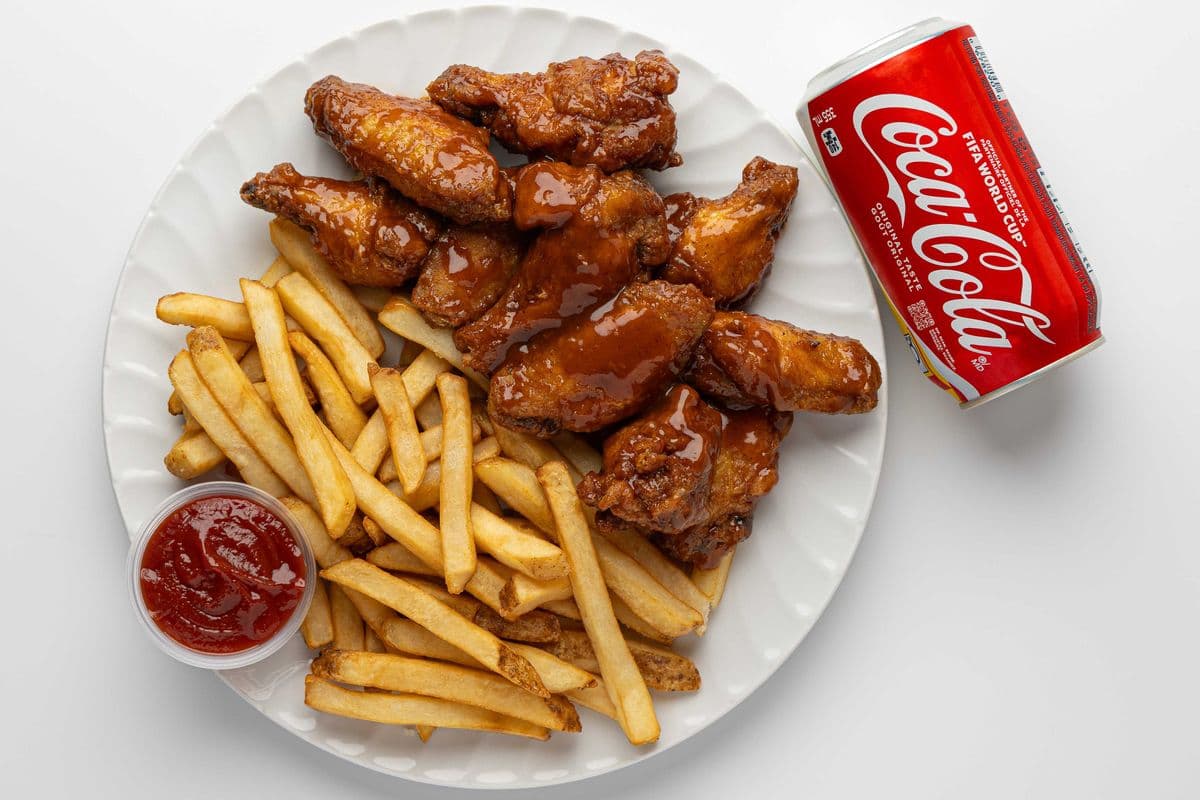 10 piece chicken wings combo