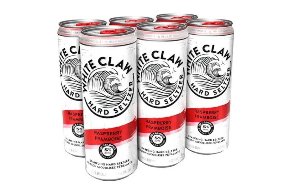 White Claw Raspberry, 6pk-355ml cooler (5.0% ABV) (1 x 355 ml)
