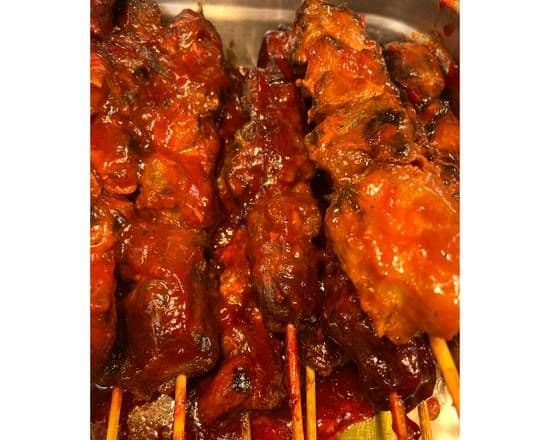 42. BBQ Pork Skewers (4 pcs)