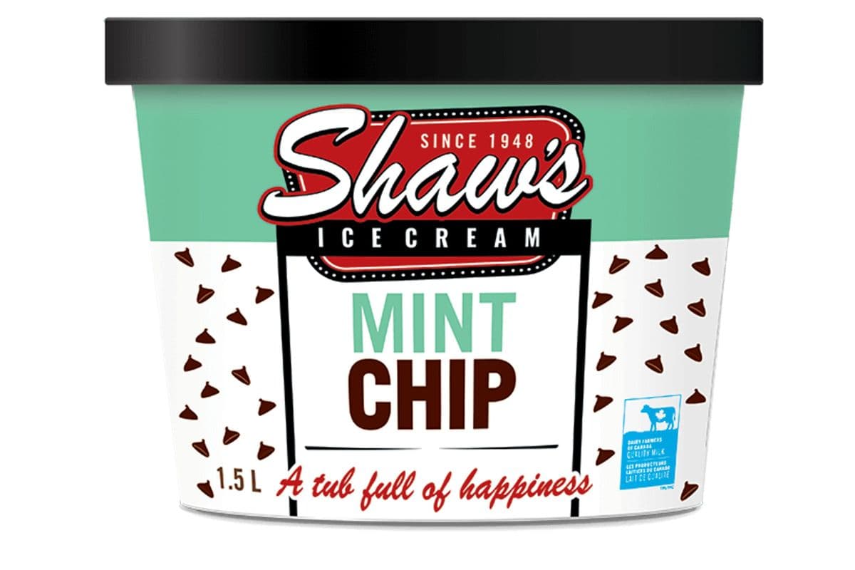 Shaws- Mint chip ice cream take home- 1.5l (1.5 l)