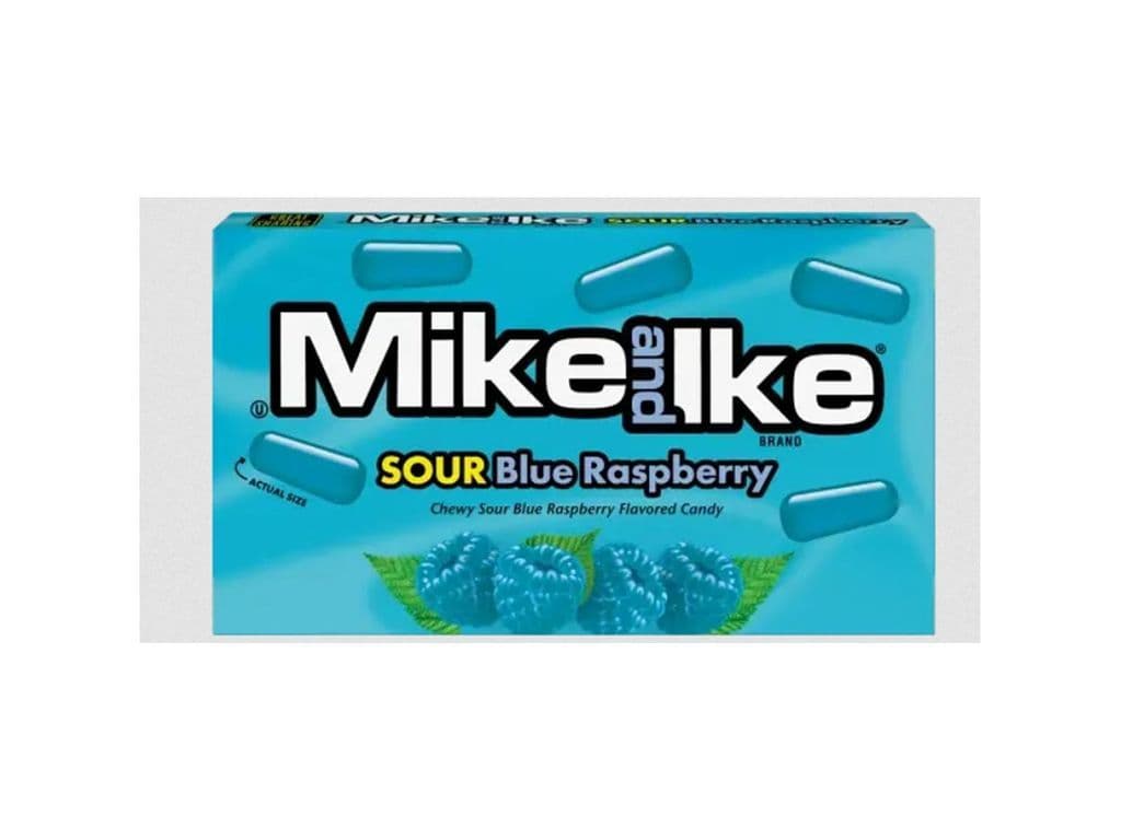 Mike and Ike Sour Blue Raspberry Chewy Candy 120g Jelly Beans Candies