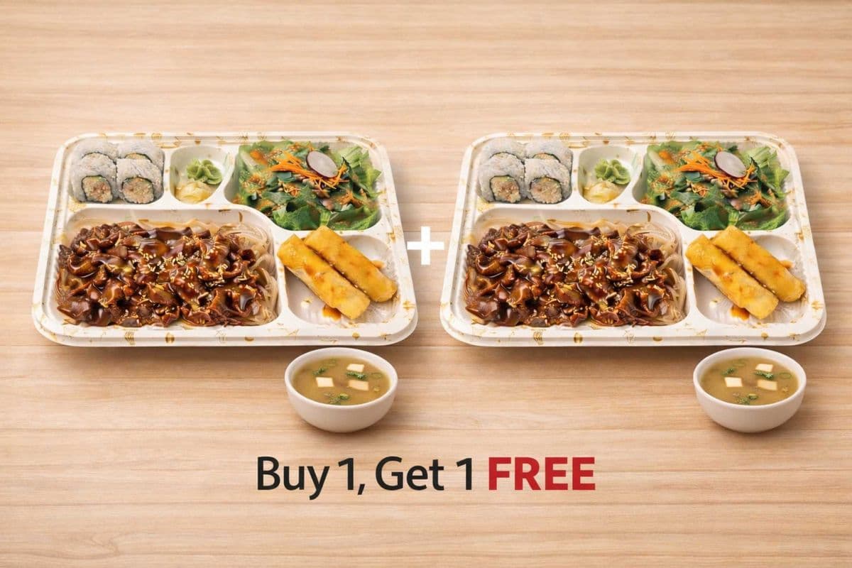 [Buy 1, get 1 Free] Beef Teriyaki Lunch Combo