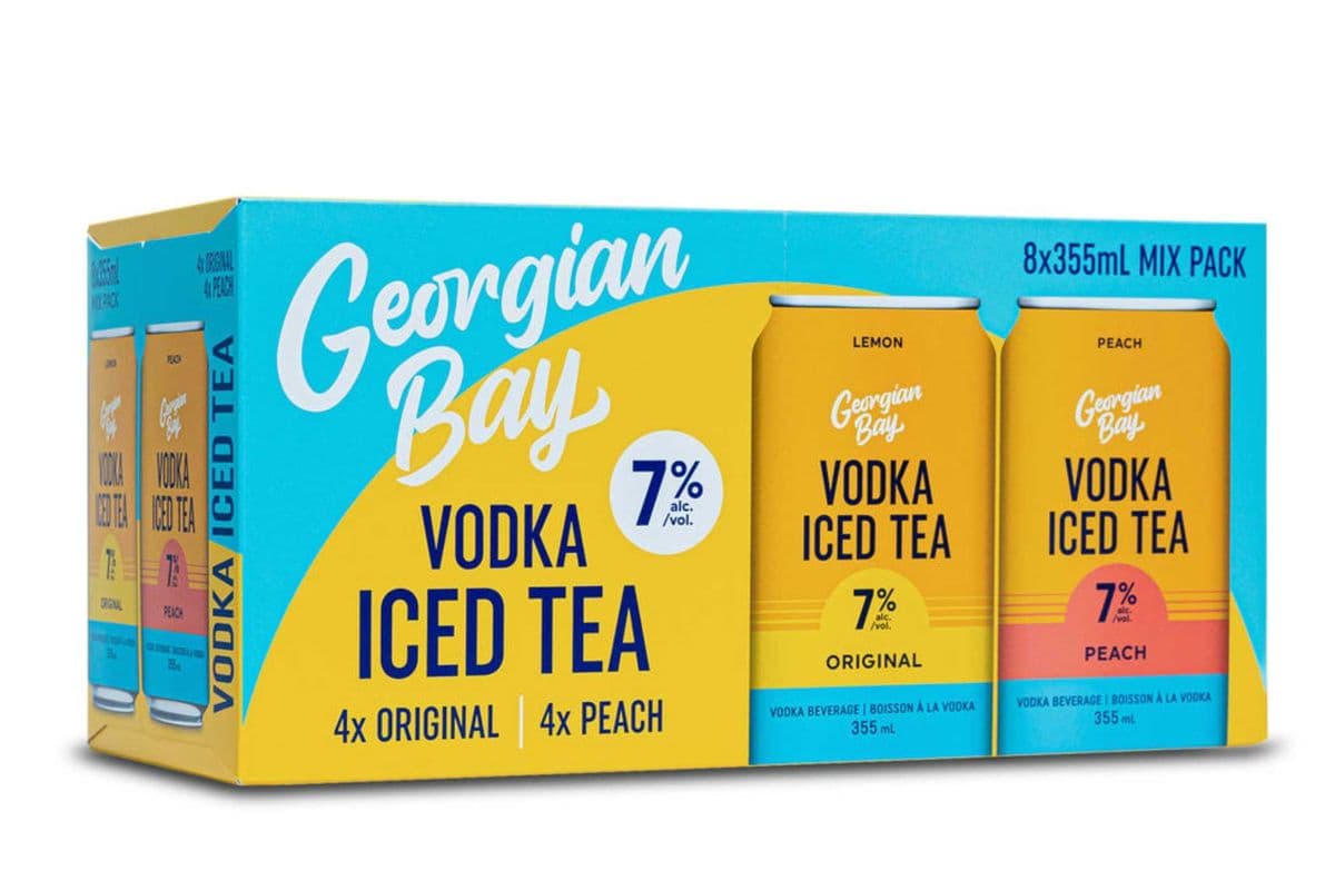 Georgian Bay Vodka Iced Tea Mixer (8 pack) (8 x 355 ml Cans)
