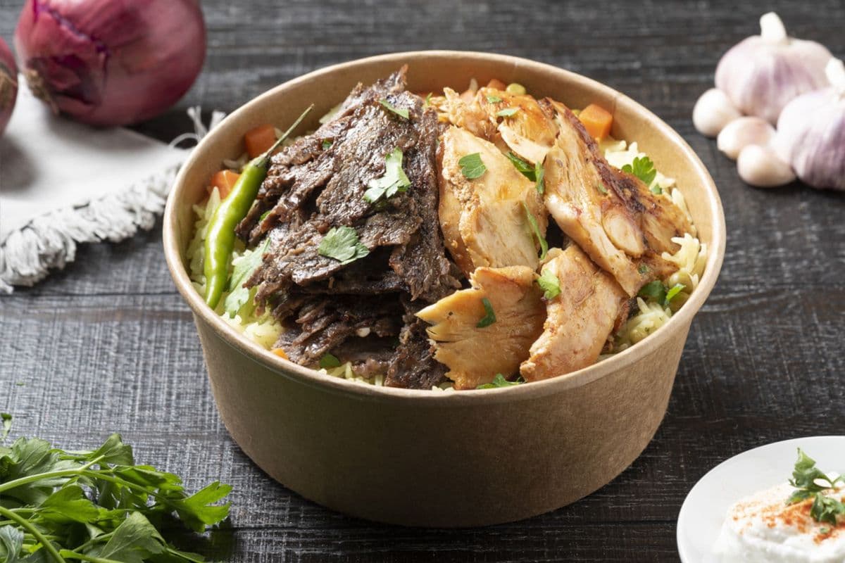Mix Shawarma Rice Bowl (Medium)