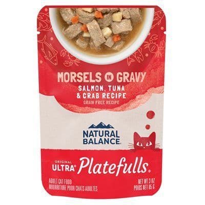 Natural Balance Cat Platefulls Salmon, Tuna & Crab Formula 3 oz